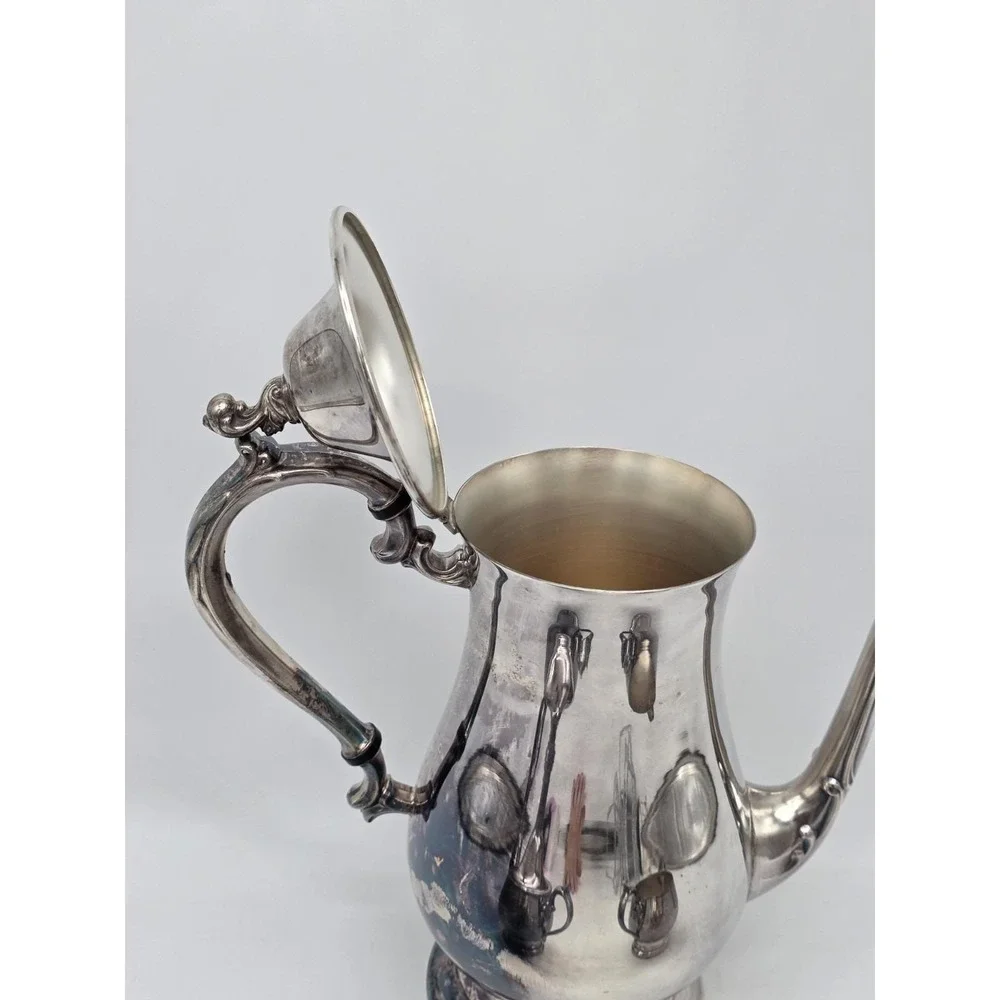 Vintage Silverplate Kent Silversmith Coffee /Tea Pot Set with Creamer and Sugar